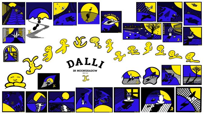 There is a character that embodies a moon shadow named "Dalli" who was born in the moon where the moon is from.  Walking through the beautiful night scenery of the earth, looking at the precious and beautiful moments hidden in the daily lives of ordinary people, I express the scenes of those moments in Dali art.  Character Dalli is a character that appears in Daili Art, a digital art.  Dalii is also a character that means different.   All things in the world have different personalities and styles without the same thing.   The difference is so obvious, but sometimes it's a difficult word for those who want to be the same.  Understanding the truth of difference makes it easy to realize how beautiful and peaceful the world is.  Dalli is a character brand that symbolizes each person's difference and personality   Dalli with different shapes and names means different cages.  