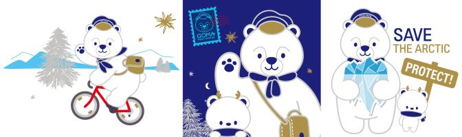 GOMAJEOSSI, the polar bear that runs the world's most secretive 'Goma Post Office', delivers messages from life in the Arctic village to the Green Earth Guard.