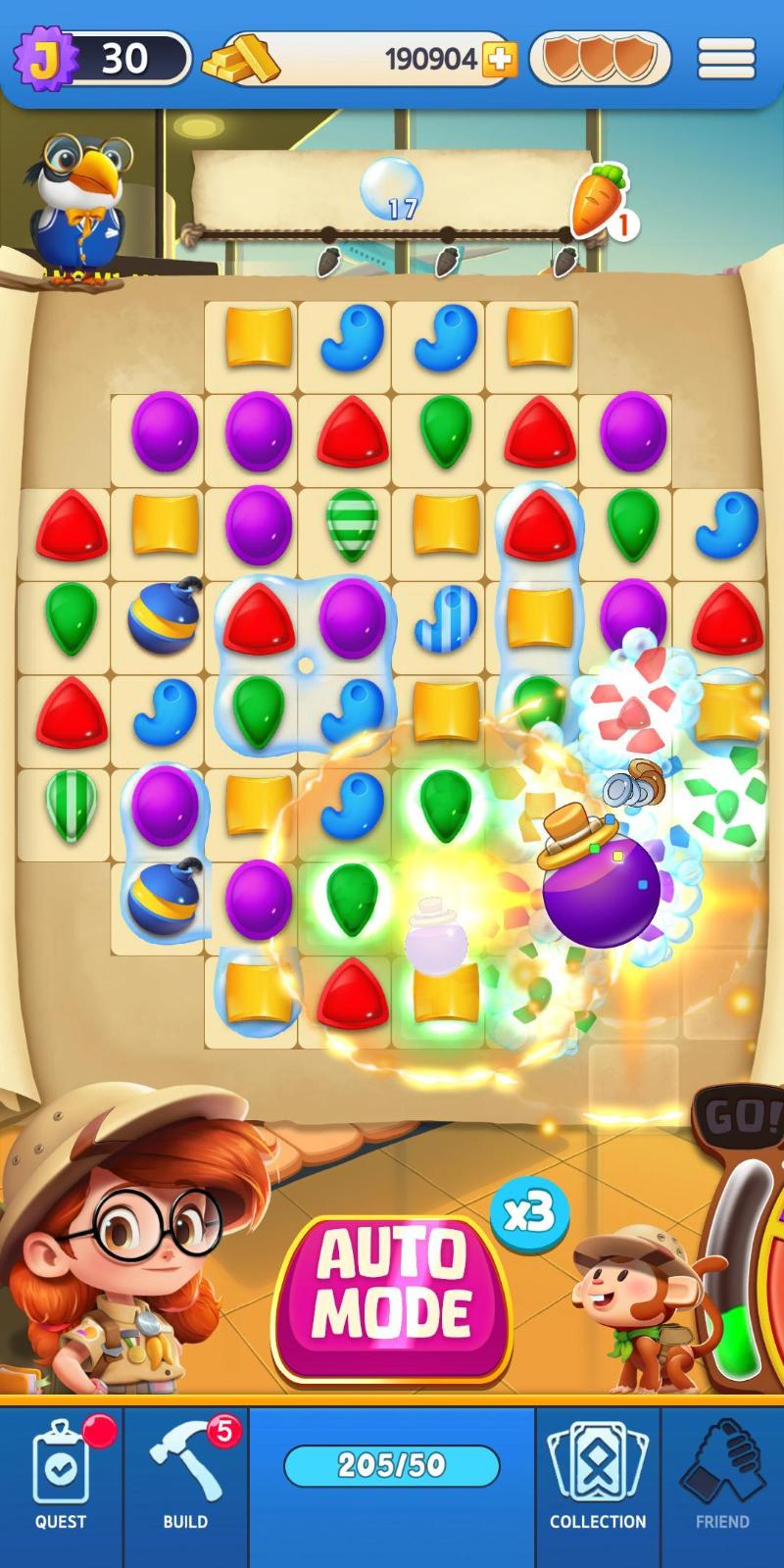 This is screenshot for match 3 play.