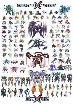 All charactors in Creature Hunters