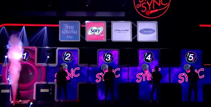 result opening moment of lip-sync singer