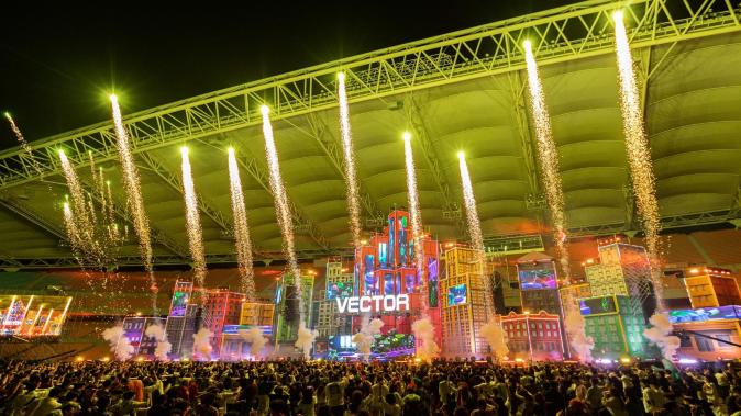 Actual scene sketch of Vector Festival in May 2022