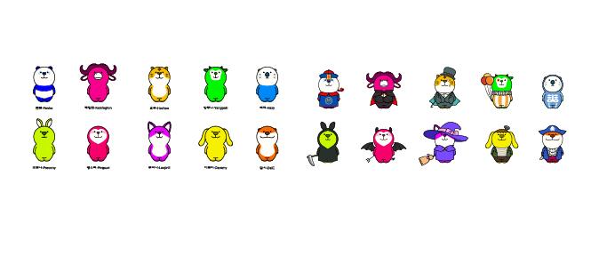Waddling Friends character transformation