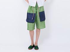 Hebe UK silk half pants