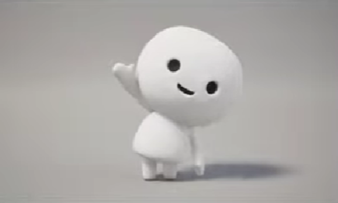 Character Momori 3D motion graphics