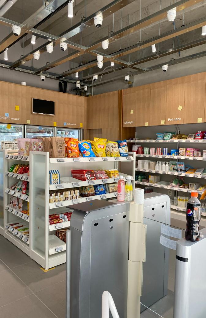 Checkout-free payment powered by ceiling moutned cameras and deep learning SW 