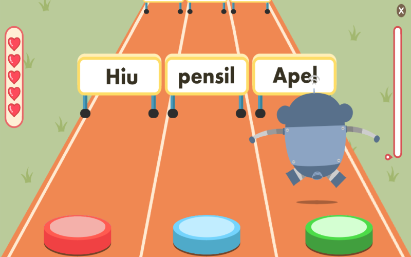 Students learn what they have learned again through games and quizzes.