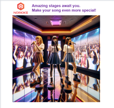 Utilizes the full scope of the karaoke space to facilitate a concert-like setting.