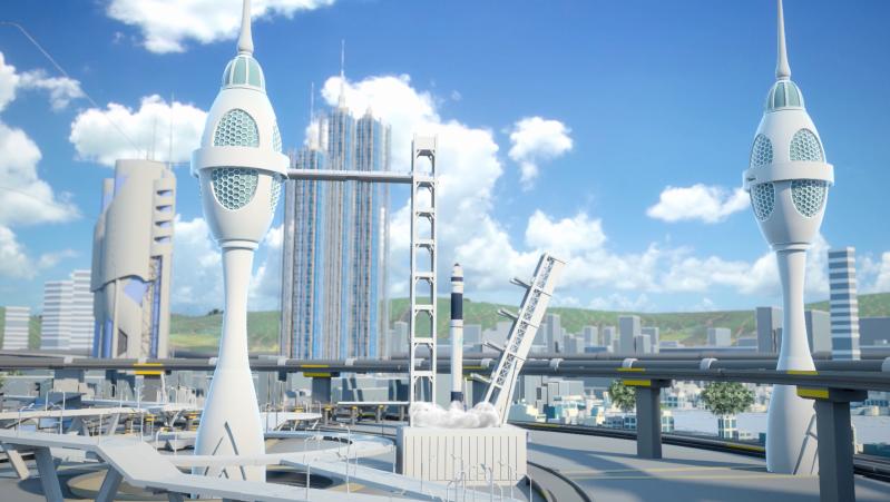 spaceship launch pad
