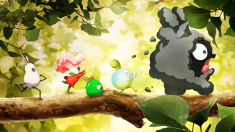 This is the scene where the moss friends wash the soot that is dirty with dust, and the soot runs away.
