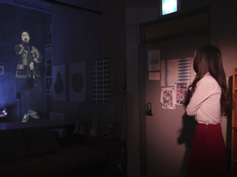 Mini Hologram Concert with fan in remote location