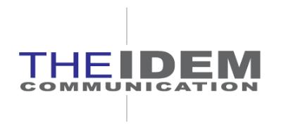 Reflected in the logo by adding the definite article to the Latin word IDEM, meaning unspoken consent, to create a sense of uniqueness and exclamation point.