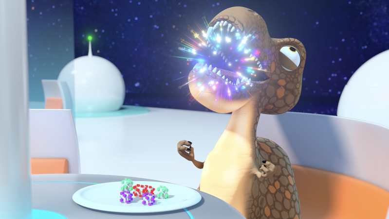 alien eating