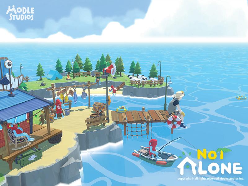 NOT ALONE: "One day, out of the blue… someone’s island found its way to you."