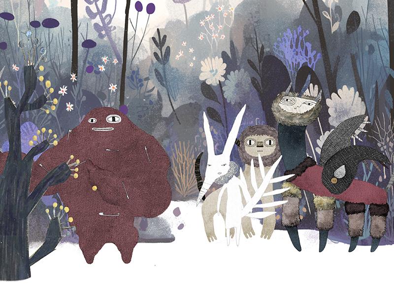 A Short independent animation uses representative characters [Hide and Seek]