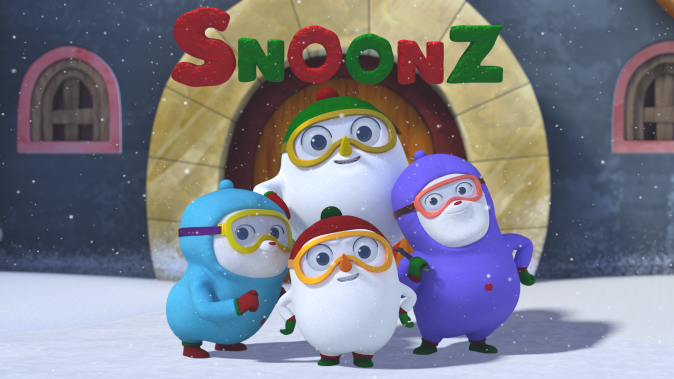  Snoonz strike a pose in front of their house — snap! Time for a photo.
