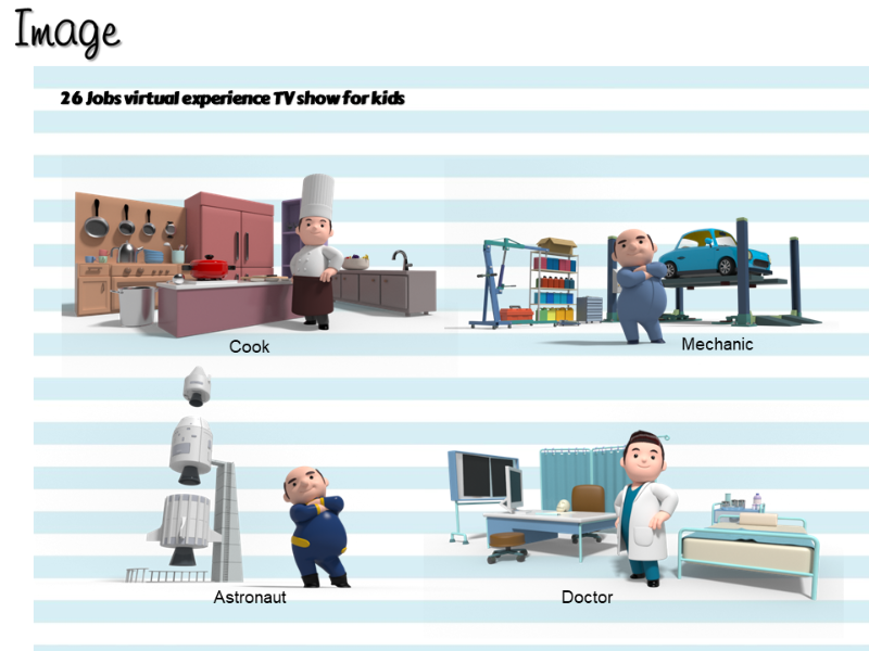 a still-cut of images from various occupations