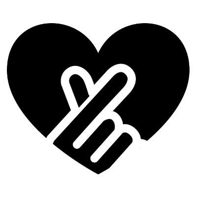 This logo represents Heartvote and symbolizes the way fans express their love to artists by sending hearts.