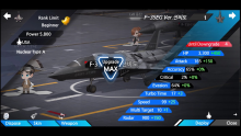 Upgrade and customize authentic fighter jets. Players can enhance stats and unlock new combat capabilities for strategic advantage.