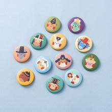 Korean zodiac character Button Badge