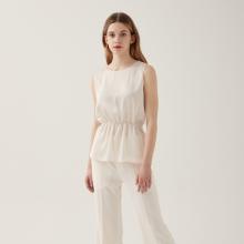 Gathered sleeveless
