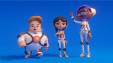 Astrostation's three heros : Zia, Albie and Kira
