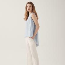 Unbalanced cotton sleeveless