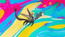 Still shot of the short animation Hide and Seek